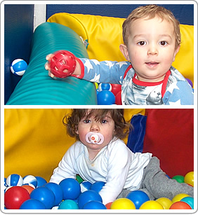 The soft play room at Abacus Day Nursery